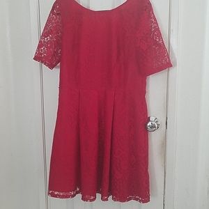 💃SALE💃Red lace fit and flair